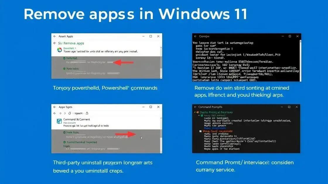 Exploring alternative methods to remove apps Exploring alternative methods to remove apps